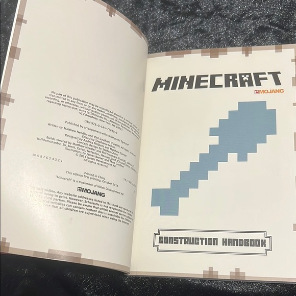 Minecraft Construction Handbook - Blue and Gold $15 - Picture 5 of 7